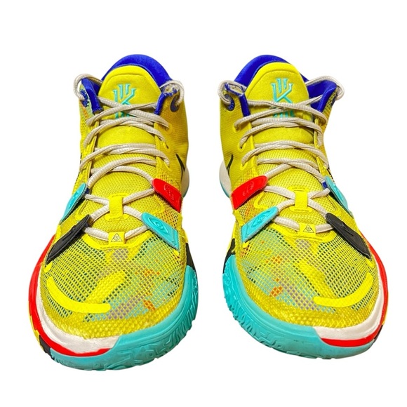 Nike Kyrie 7 1 World 1 People Yellow Basketball Shoes CQ9326-700 Men's Size 10 - Picture 2 of 13